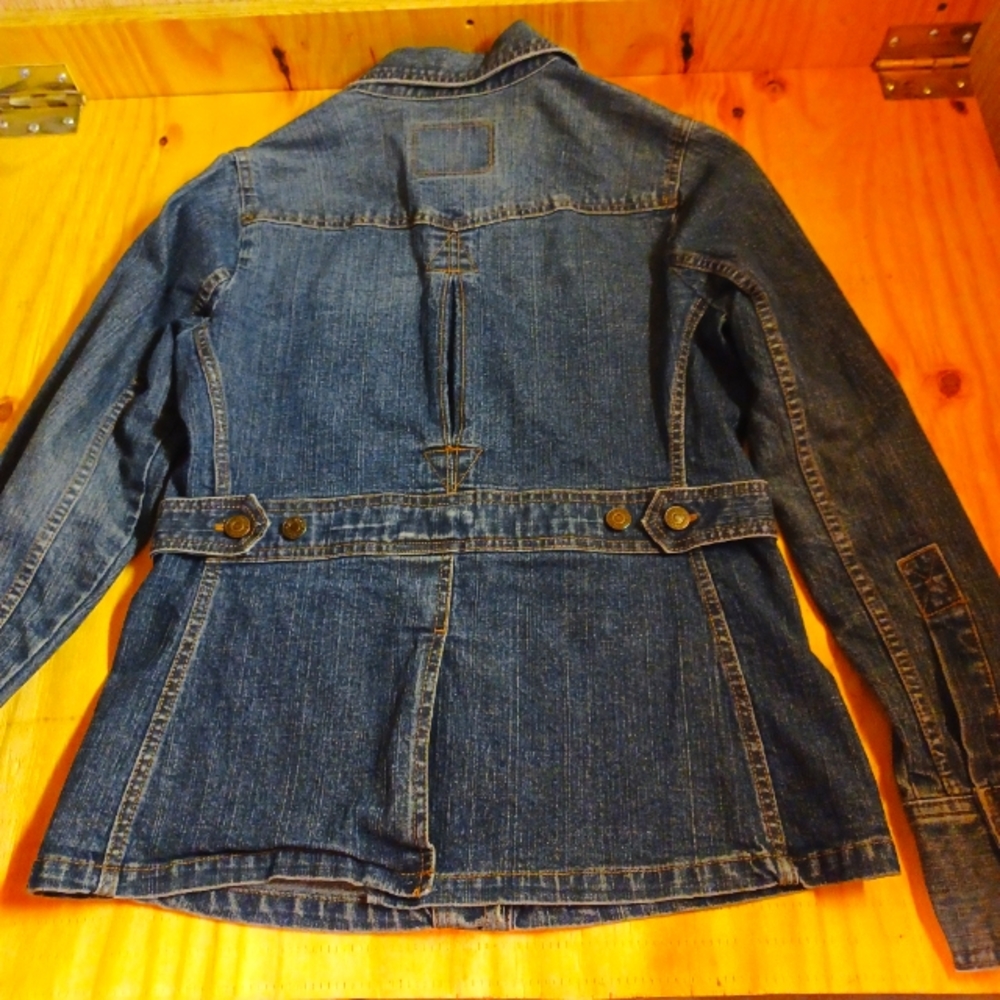 Levi Strauss Signature Ladies Button Front Jean Jacket-Name Detailing, SP - Picture 3 of 12